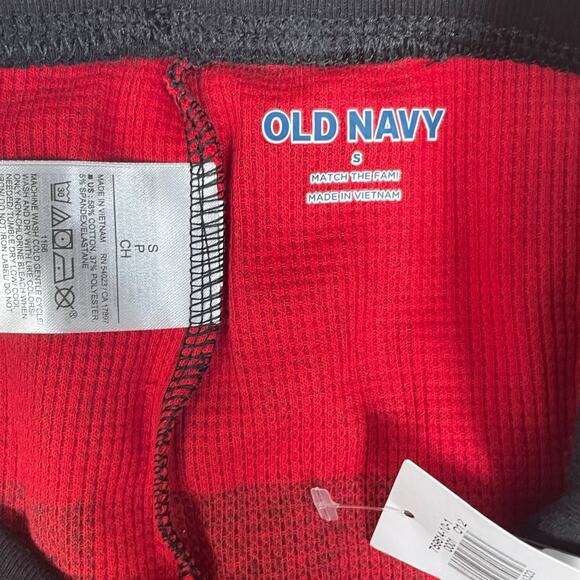 Old Navy Kids S Red Buffalo Plaid Thermal Leggings Bottoms Match the Fam Pants - Picture 7 of 10
